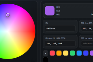 color picker preview