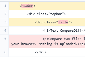 text comparadiff preview